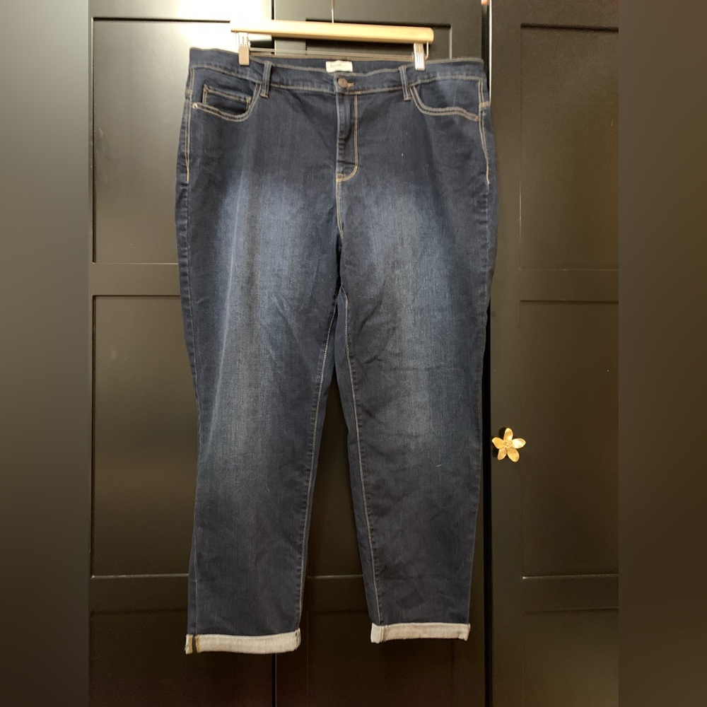 Kensie Womens Straight Leg Jeans, plus size, 20, everyday denim